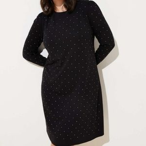 LOFT 《Black Studded Dress》